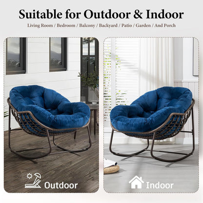 🔥 LAST CHANCE! Limited Edition Egg Chair - Handwoven Rattan + Plush Cushions - Almost Gone!