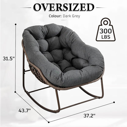 🔥 LAST CHANCE! Limited Edition Egg Chair - Handwoven Rattan + Plush Cushions - Almost Gone!