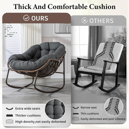 🔥 LAST CHANCE! Limited Edition Egg Chair - Handwoven Rattan + Plush Cushions - Almost Gone!