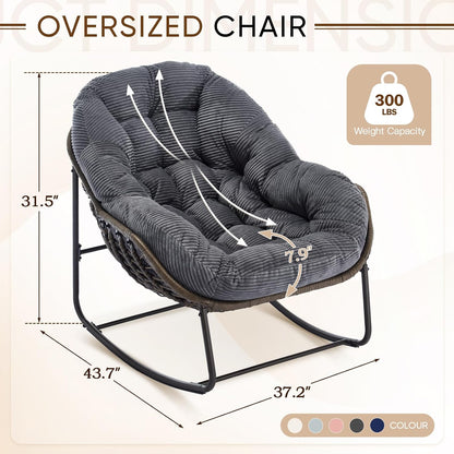🔥 LAST CHANCE! Limited Edition Egg Chair - Handwoven Rattan + Plush Cushions - Almost Gone!