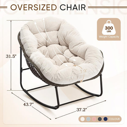 🔥 LAST CHANCE! Limited Edition Egg Chair - Handwoven Rattan + Plush Cushions - Almost Gone!