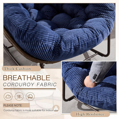 🔥 LAST CHANCE! Limited Edition Egg Chair - Handwoven Rattan + Plush Cushions - Almost Gone!