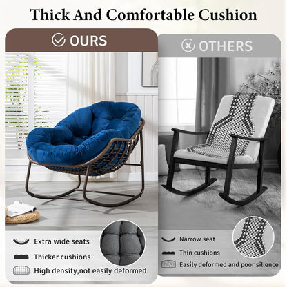 🔥 LAST CHANCE! Limited Edition Egg Chair - Handwoven Rattan + Plush Cushions - Almost Gone!