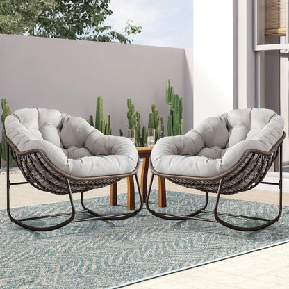 🔥 LAST CHANCE! Limited Edition Egg Chair - Handwoven Rattan + Plush Cushions - Almost Gone!