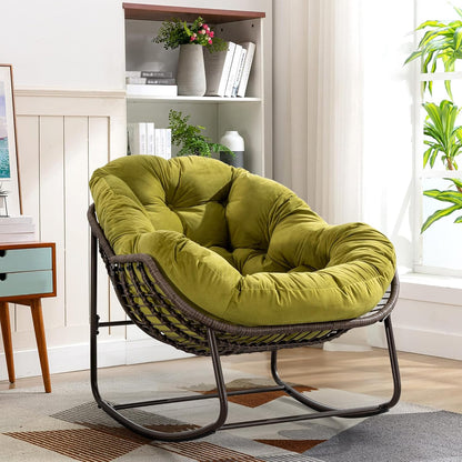 🔥 LAST CHANCE! Limited Edition Egg Chair - Handwoven Rattan + Plush Cushions - Almost Gone!