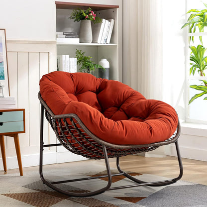 🔥 LAST CHANCE! Limited Edition Egg Chair - Handwoven Rattan + Plush Cushions - Almost Gone!