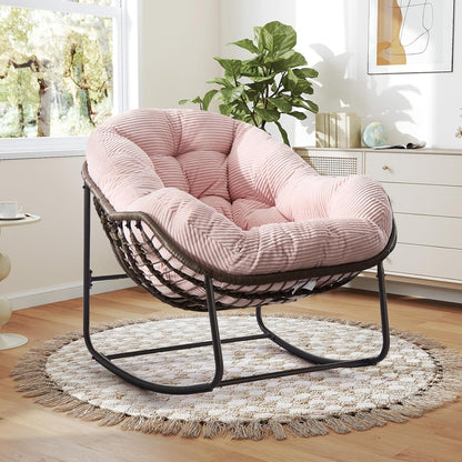 🔥 LAST CHANCE! Limited Edition Egg Chair - Handwoven Rattan + Plush Cushions - Almost Gone!